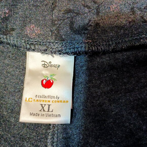EUC ~ LC Lauren Conrad - Disney Snow White Leggings - Gray w/ Glitter (Size: XL) - Picture 4 of 4